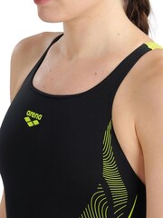 Arena Womens Swim Pro Back Graphic Black Swimsuit - Image 4 of 8
