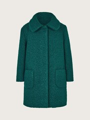 Monsoon Teal  Borg Teddy Swing Coat - Image 1 of 3