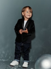 Black Velvet Blazer (3mths-9yrs) - Image 1 of 1