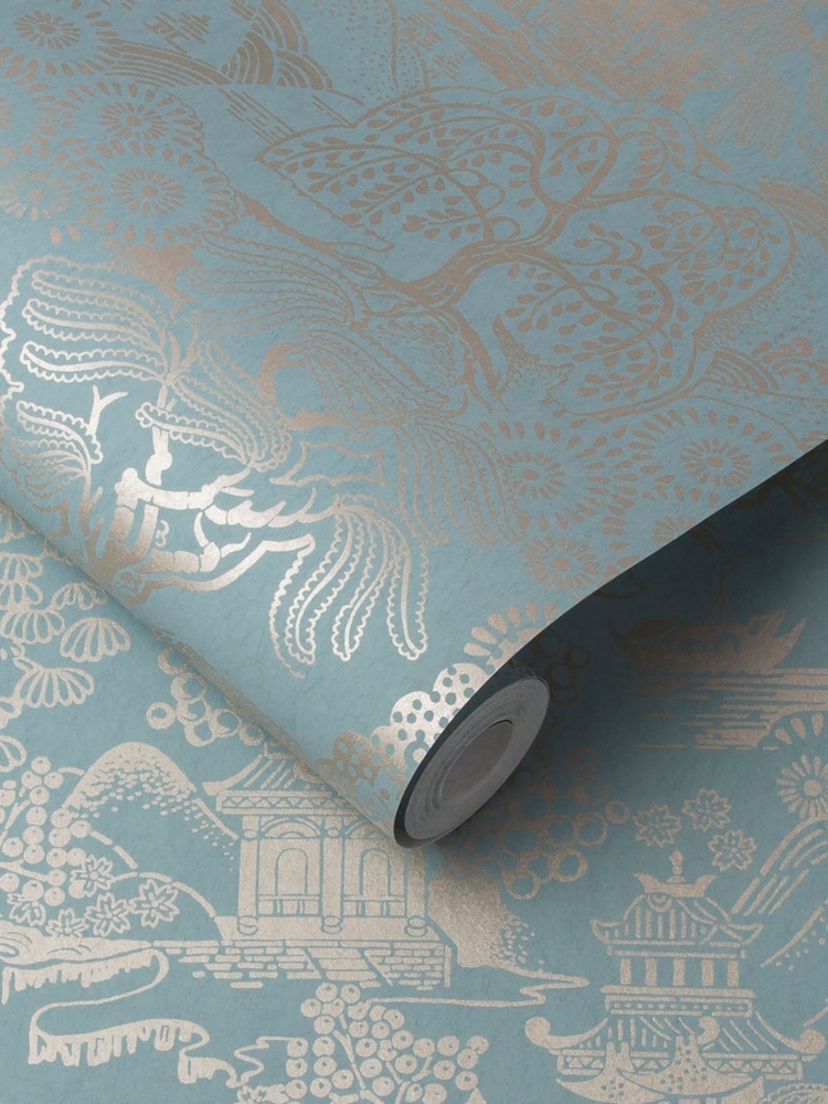 Graham & Brown Green Basuto Duck Egg 10M Wallpaper - Image 3 of 3 Graham & Brown Green Basuto Duck Egg 10M Wallpaper - Image 3 of 3