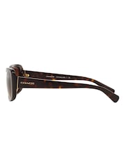 Coach Brown L156 Oval Sunglasses - Image 12 of 13