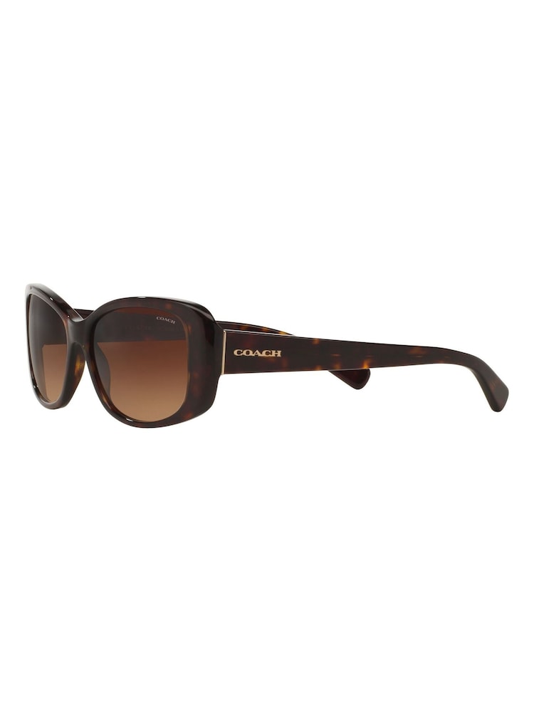 Coach Brown L156 Oval Sunglasses - Image 13 of 13