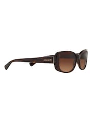 Coach Brown L156 Oval Sunglasses - Image 8 of 13