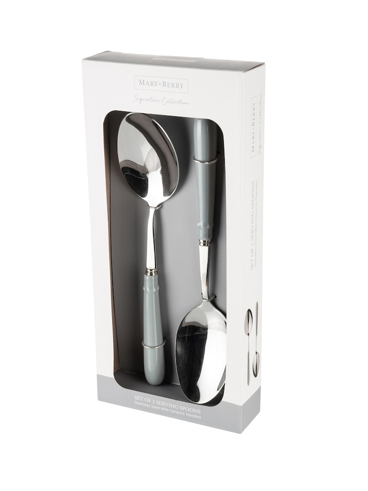 Mary Berry Set of 4 Grey Signature Serving Spoons - Image 3 of 3 Mary Berry Set of 4 Grey Signature Serving Spoons - Image 3 of 3