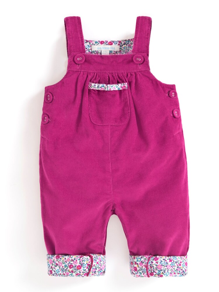 JoJo Maman Bébé Raspberry Pretty Cord Dungarees - Image 3 of 3