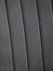 Julian Bowen Grey Kahlo Velvet Swivel Office Chair - Image 7 of 7