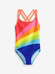 Little Bird by Jools Oliver Multi Rainbow Swimsuit - Image 1 of 4