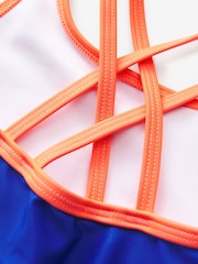 Little Bird by Jools Oliver Multi Rainbow Swimsuit - Image 3 of 4