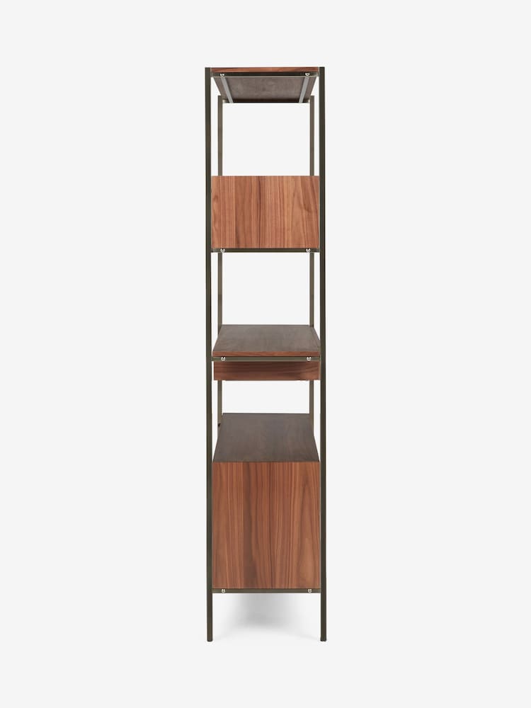 Jasper Conran London Brown Belgrave Walnut Shelving Unit - Image 2 of 5