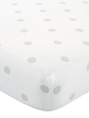 Catherine Lansfield Brushed Spot Reversible Fitted Sheet - Imaginea 2 din 2