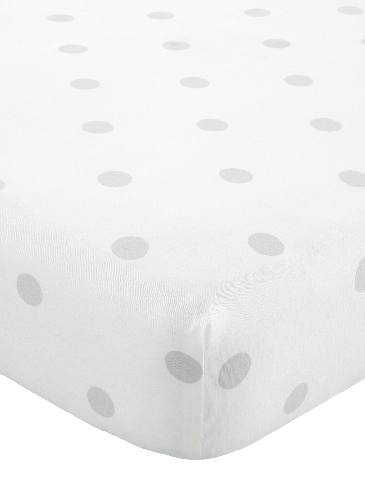 Catherine Lansfield Brushed Spot Reversible Fitted Sheet - Imaginea 2 din 2
