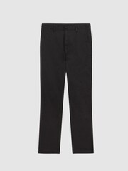 Reiss Charcoal Pitch Washed Slim Fit Chinos - Image 2 of 6