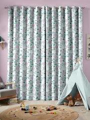 Sara Miller Pale Blue Riverbank Tales Made To Measure 100% Cotton Curtains - Image 2 of 9
