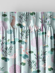 Sara Miller Pale Blue Riverbank Tales Made To Measure 100% Cotton Curtains - Image 5 of 9