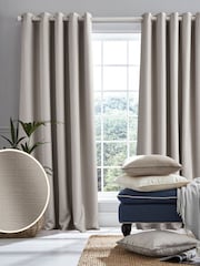 Laura Ashley Stephanie Eyelet Blackout Lined  Eyelet Curtains - Image 1 of 3