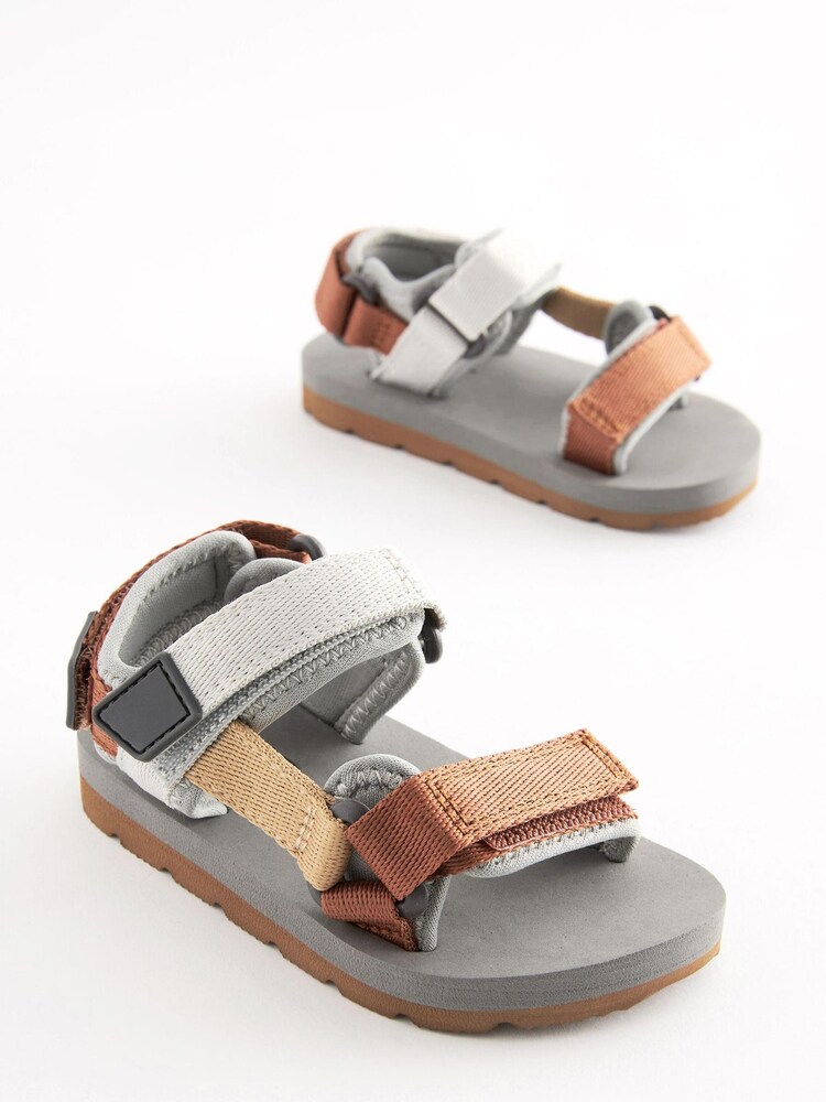 Minerals Colourblock Touch Fastening Adjustable Strap Tape Trekker Sandals - Image 1 of 5 Minerals Colourblock Touch Fastening Adjustable Strap Tape Trekker Sandals - Image 1 of 5
