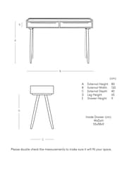 Swoon Oak Southwark Desk - Image 6 of 6