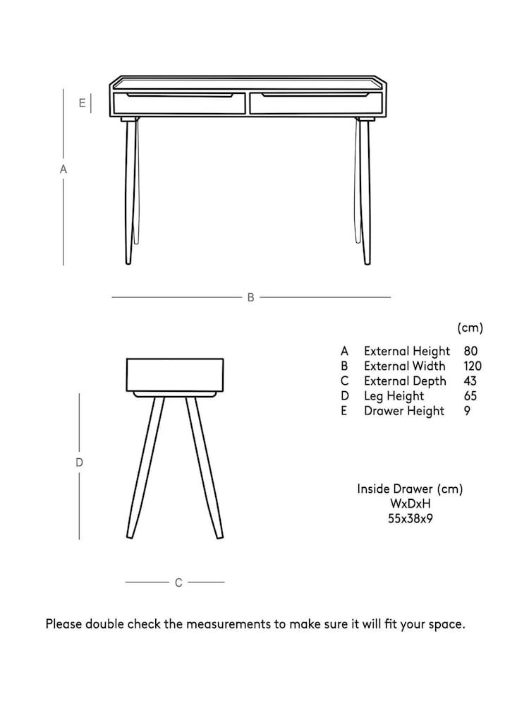 Swoon Oak Southwark Desk - Image 6 of 6