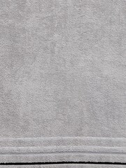Catherine Lansfield Set of 2 Grey 100% Cotton Towels - Image 2 of 4