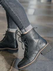 Hush Puppies Amelia Lace Brown Boots - Image 4 of 5