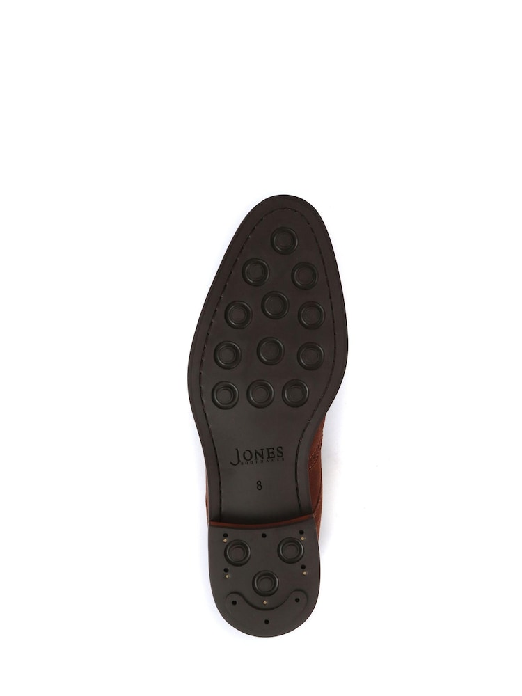 Коричневый - Jones Bootmaker Longwood Suede Derby Brogues - Image 5 of 5