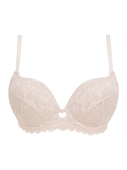 Figleaves Pink Isla Lace Underwired Sweetheart T-Shirt Bra - Image 5 of 5