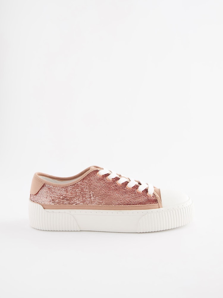 Rose Gold Chunky Trainers - Image 2 of 6 Rose Gold Chunky Trainers - Image 2 of 6