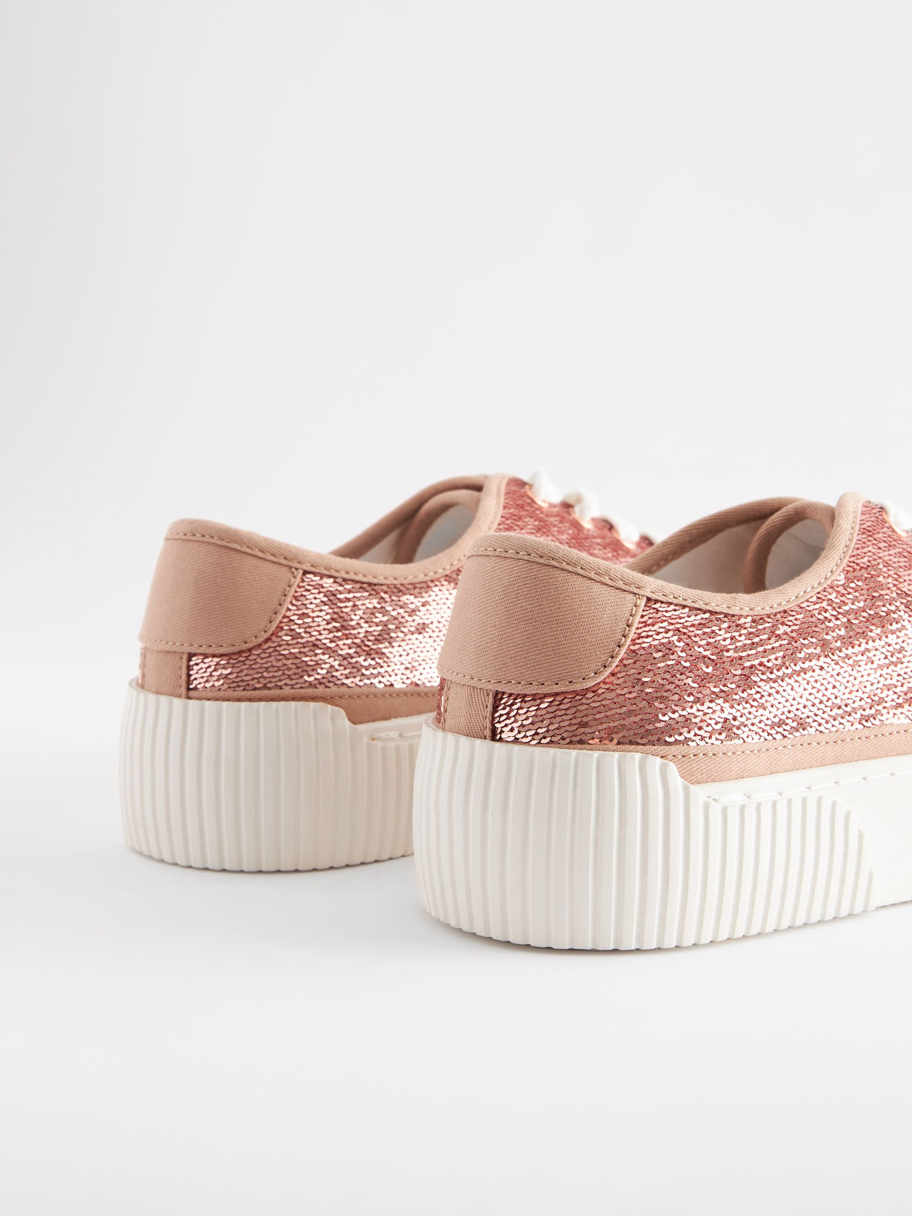 Buy Rose Gold Chunky Trainers from Next Austria