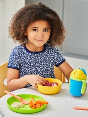 JoJo Maman Bébé Multi PLA Toddler Feeding Set - Image 2 of 3