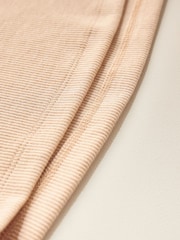 Sand Ribbed Cropped Racer Tank - Image 10 of 11