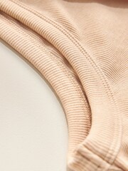Sand Ribbed Cropped Racer Tank - Image 9 of 11