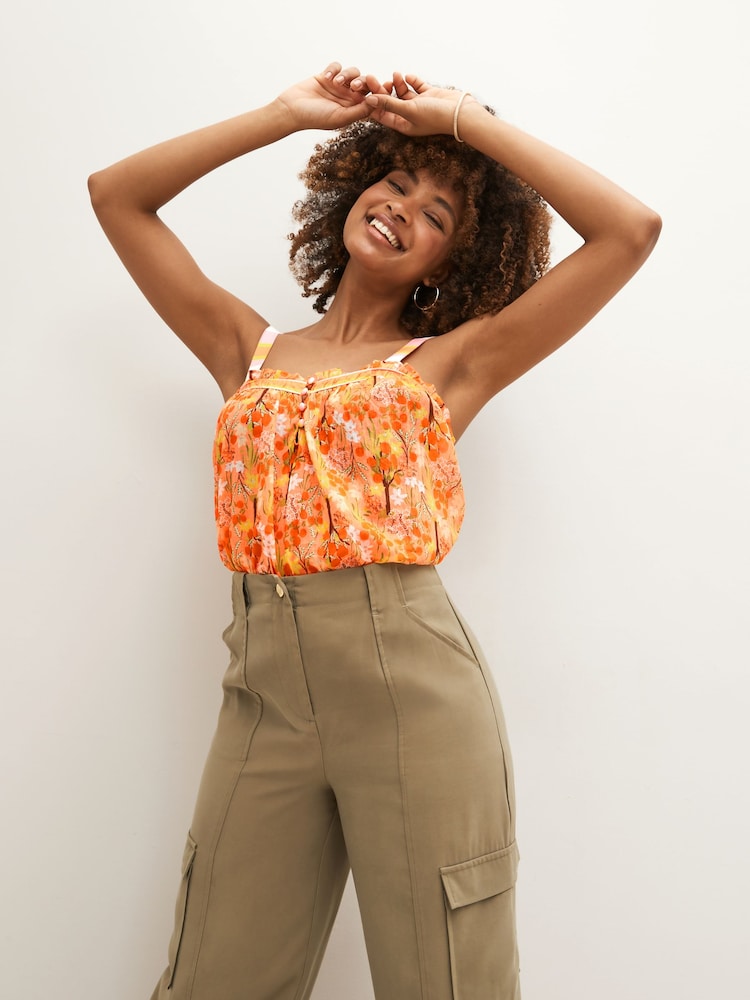 Yellow Sleeveless Cami Top - Image 1 of 5