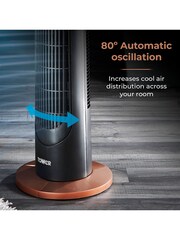 Tower Black 2 Hour Timer 3 Speeds Oscillation Fan - Image 11 of 12