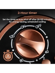 Tower Black 2 Hour Timer 3 Speeds Oscillation Fan - Image 2 of 8