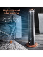Tower Black 2 Hour Timer 3 Speeds Oscillation Fan - Image 3 of 8