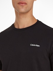 Calvin Klein Black Micro Logo T-Shirt - Image 3 of 4