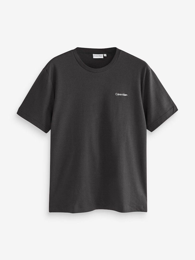 Calvin Klein Black Micro Logo T-Shirt - Image 4 of 4
