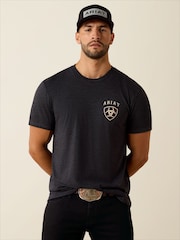 Ariat Grey American Bison Short Sleeve T-Shirt - Image 1 of 5
