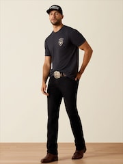 Ariat Grey American Bison Short Sleeve T-Shirt - Image 3 of 5