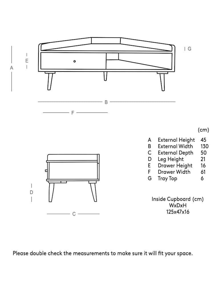 Swoon Natural Fresco TV Unit - Image 5 of 5