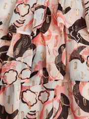Reiss Blue Print Kayla 4-9 yrs Printed Ruffle Dress - Image 6 of 6