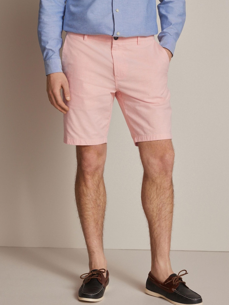 Apricot Oxford Slim Stretch Chino Shorts - Image 1 of 1