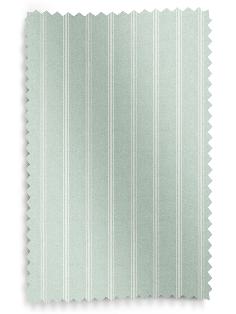 Laura Ashley Green Burnsall Stripe Made To Measure Roman Blinds - Image 6 of 6