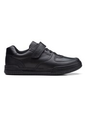 Clarks Black Multi Fit Leather Fawn Lay Shoes - Image 1 of 7