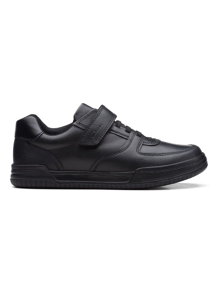 Clarks Black Multi Fit Leather Fawn Lay Shoes - Image 1 of 7