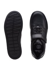 Clarks Black Multi Fit Leather Fawn Lay Shoes - Image 5 of 7