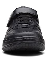 Clarks Black Multi Fit Leather Fawn Lay Shoes - Image 6 of 7