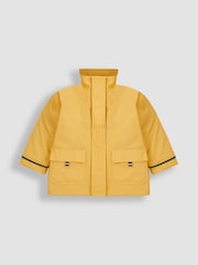 JoJo Maman Bébé Yellow 3-In-1 Waterproof Jacket - Image 4 of 9