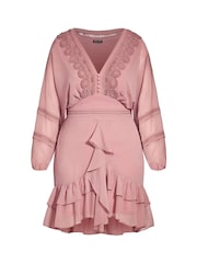 City Chic Pink Sweetheart Dress - Image 3 of 4