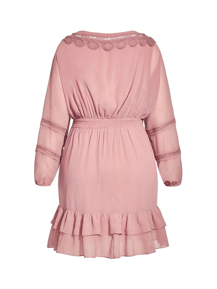 City Chic Pink Sweetheart Dress - Image 4 of 4